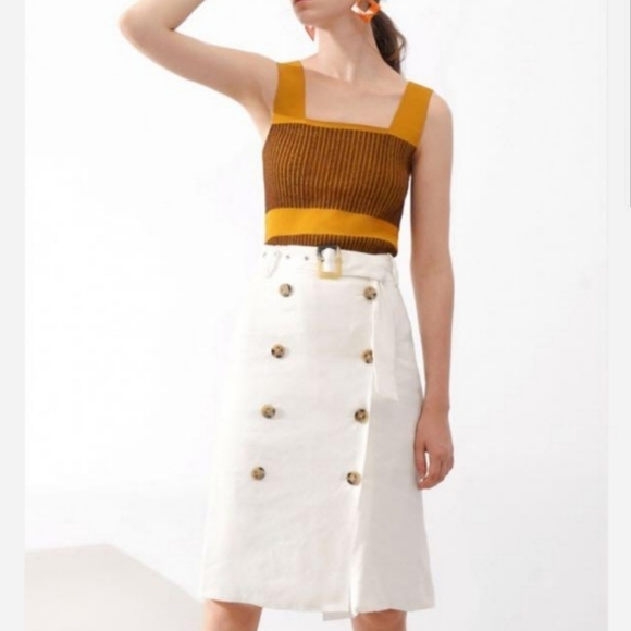 Club Monaco Linen Blend Pencil Skirt - Picture 5 of 14